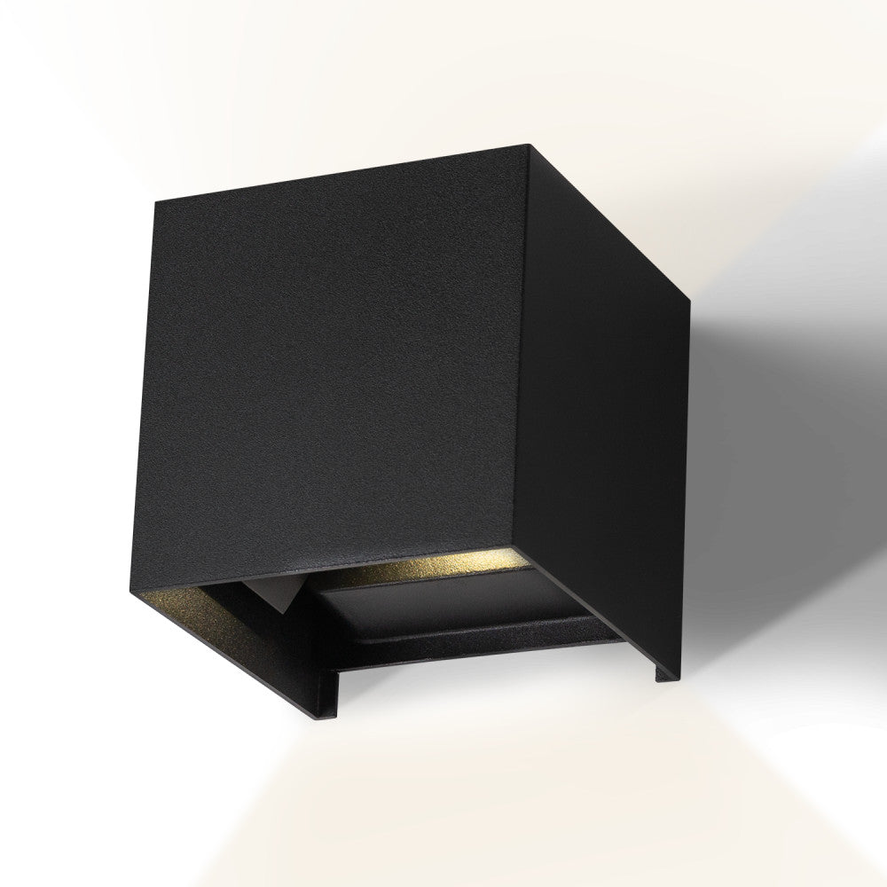Aplique LED para exterior 2x5W 100Lm/W IP65 Preto 4000K [HO-APL06-IP65-BW]