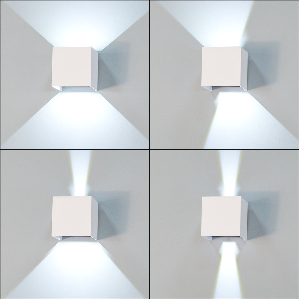 Aplique LED para exterior 2x5W 100Lm/W IP65 Branco 4000K [HO-APL06-IP65-WW]