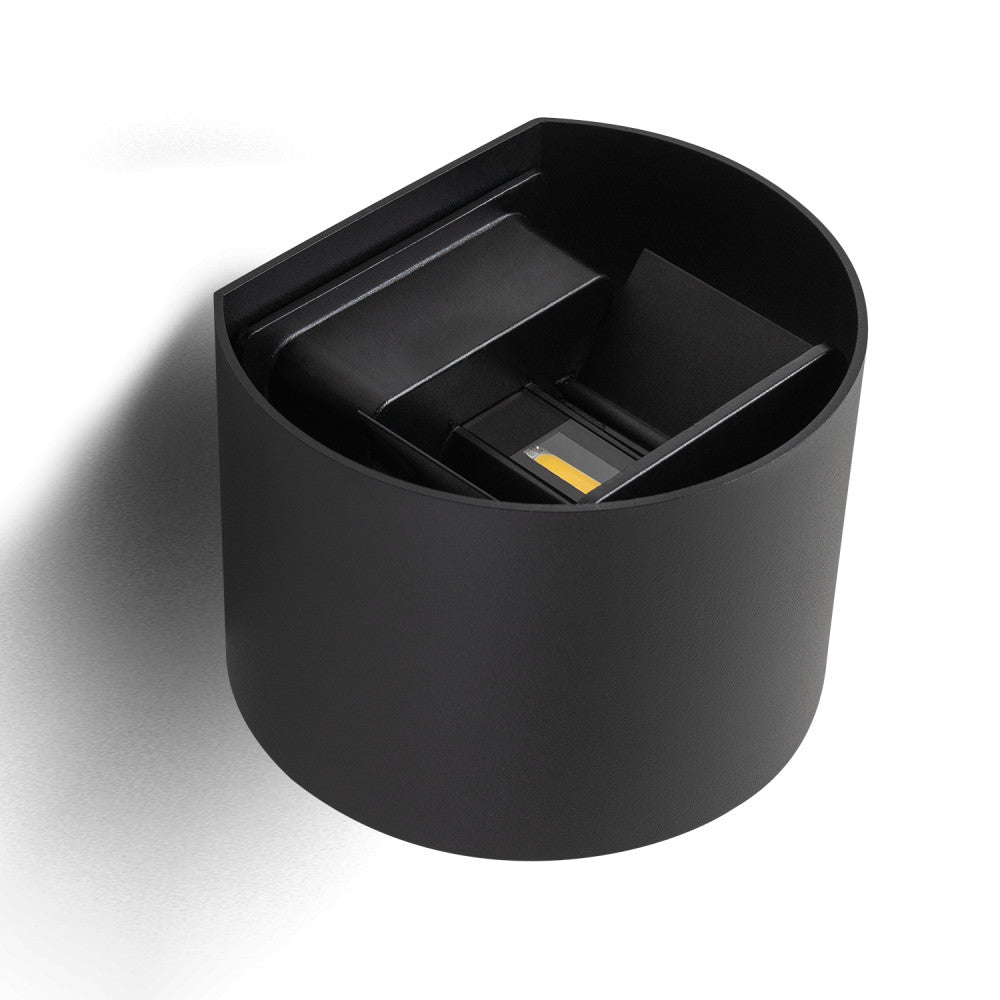 Aplique LED para exterior 2x5W 100Lm/W IP65 Preto 4000K [HO-APL07-IP65-BW]