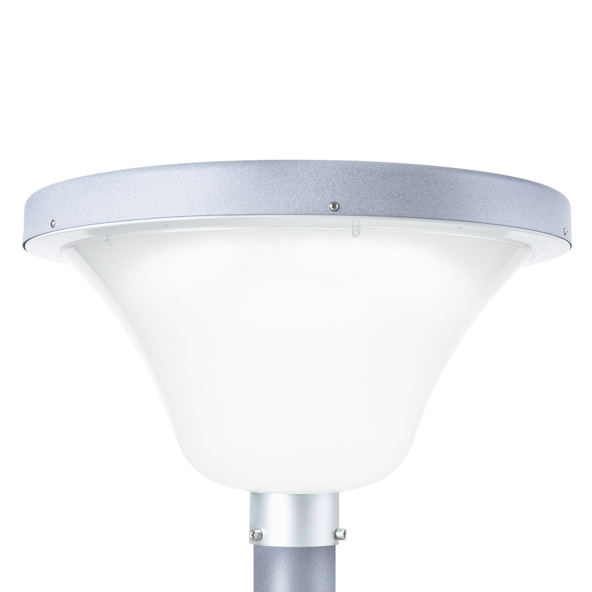 Poste solar circular LED para jardins 45W