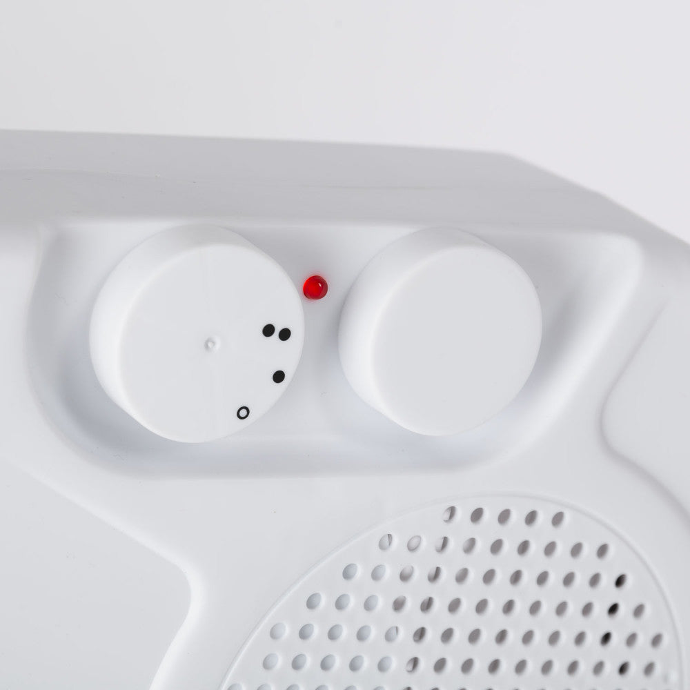 Aquecedor de Resistência + Ventilador 500W Branco