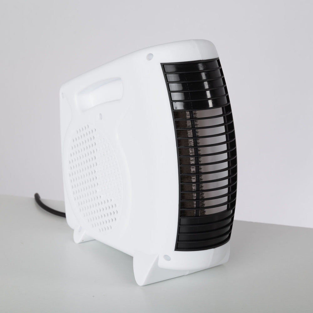 Aquecedor de Resistência + Ventilador 500W Branco