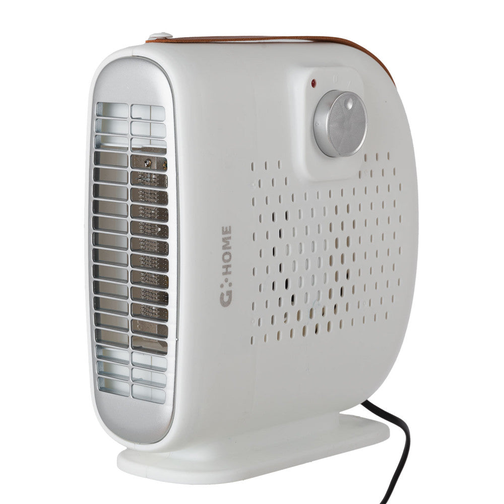 Aquecedor de Resistência + Ventilador 500W Branco