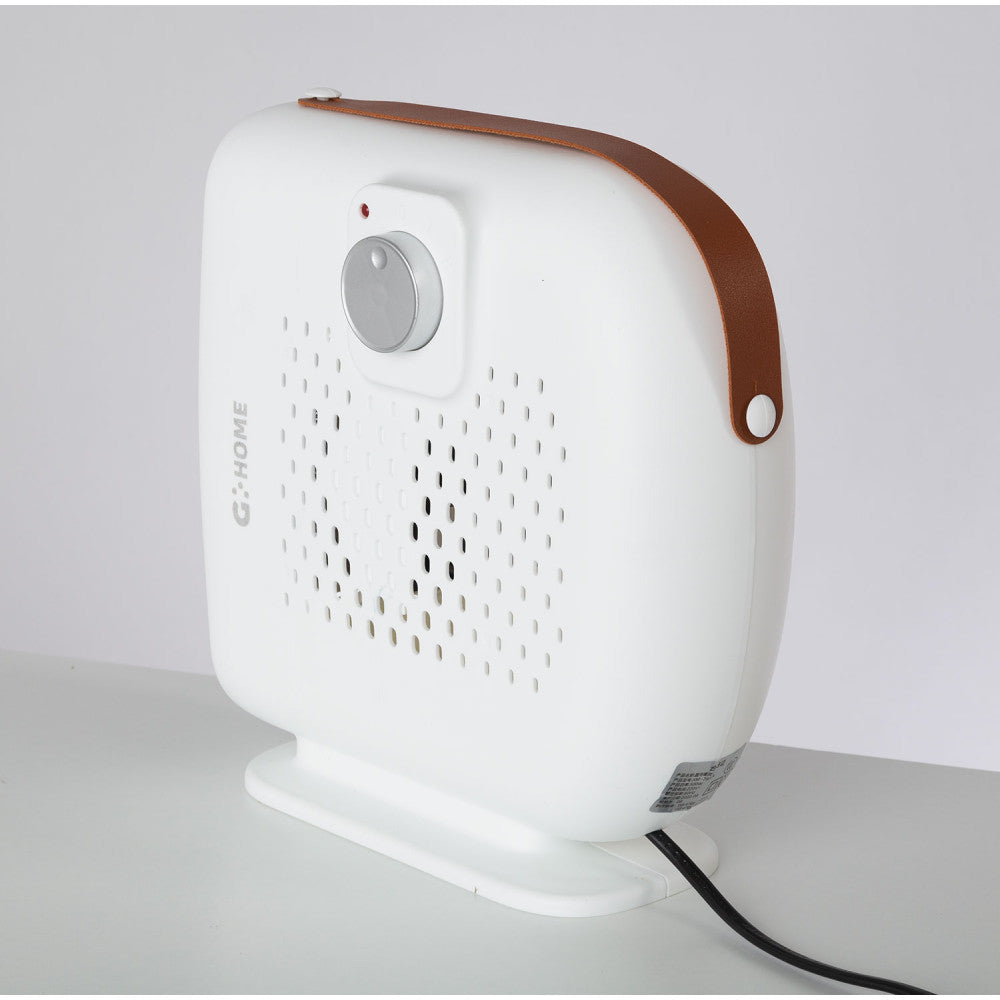Aquecedor de Resistência + Ventilador 500W Branco