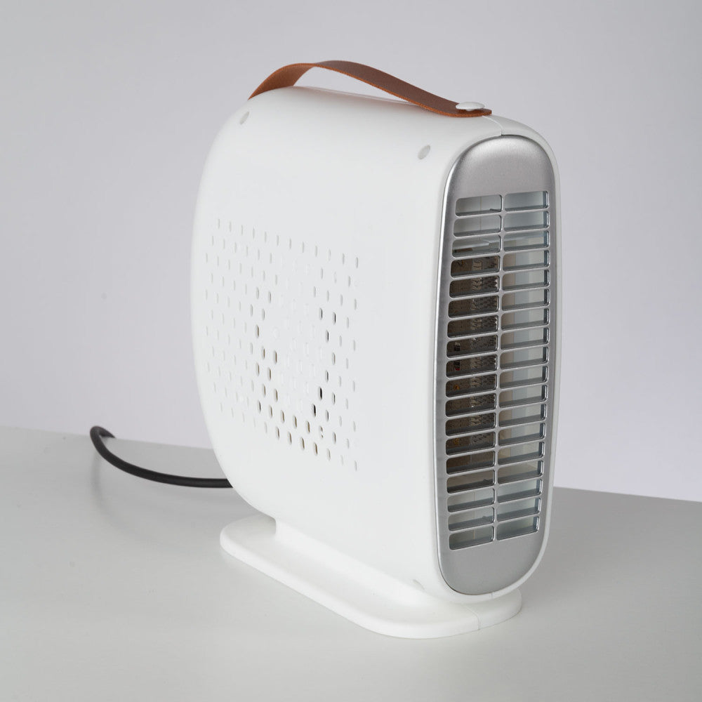 Aquecedor de Resistência + Ventilador 500W Branco