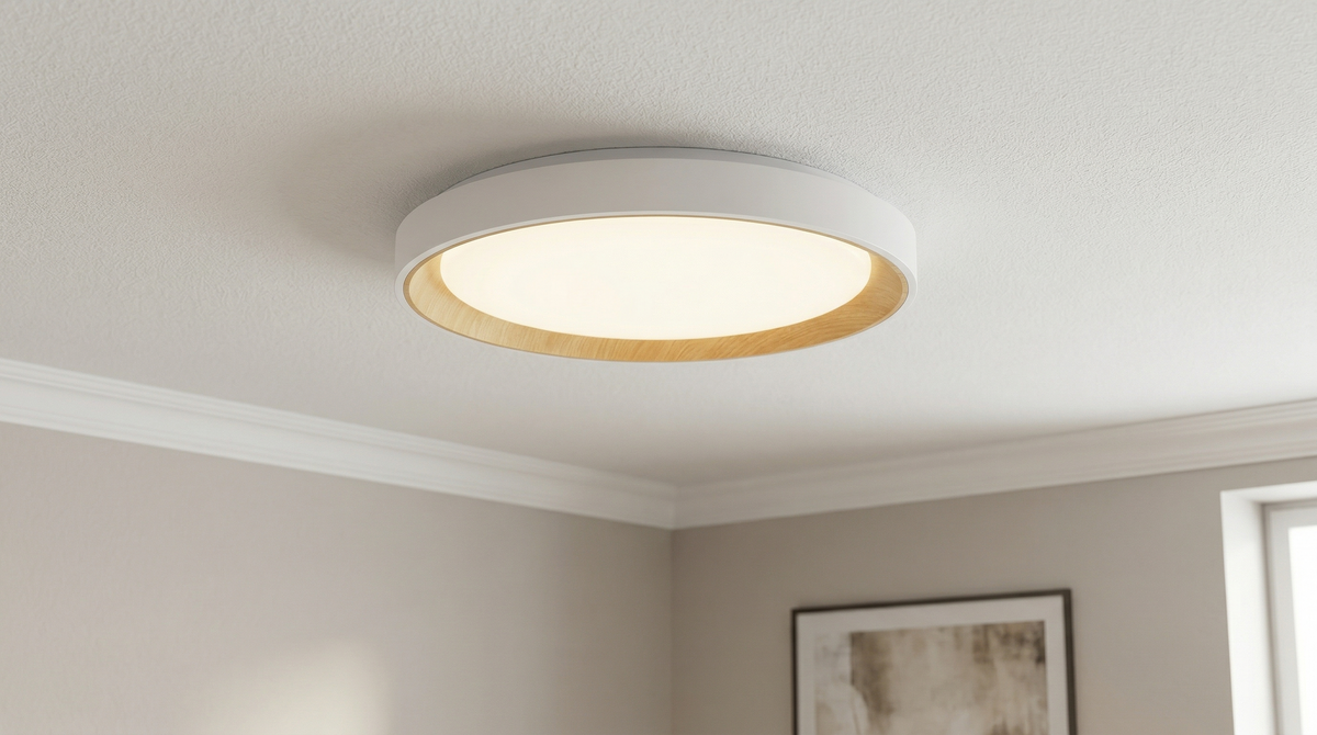 Dekorative LED-Deckenleuchte 40W CCT 3000-6000ºK (dimmbare Lichtfarbe) mit Fernbedienung und weißem Finish