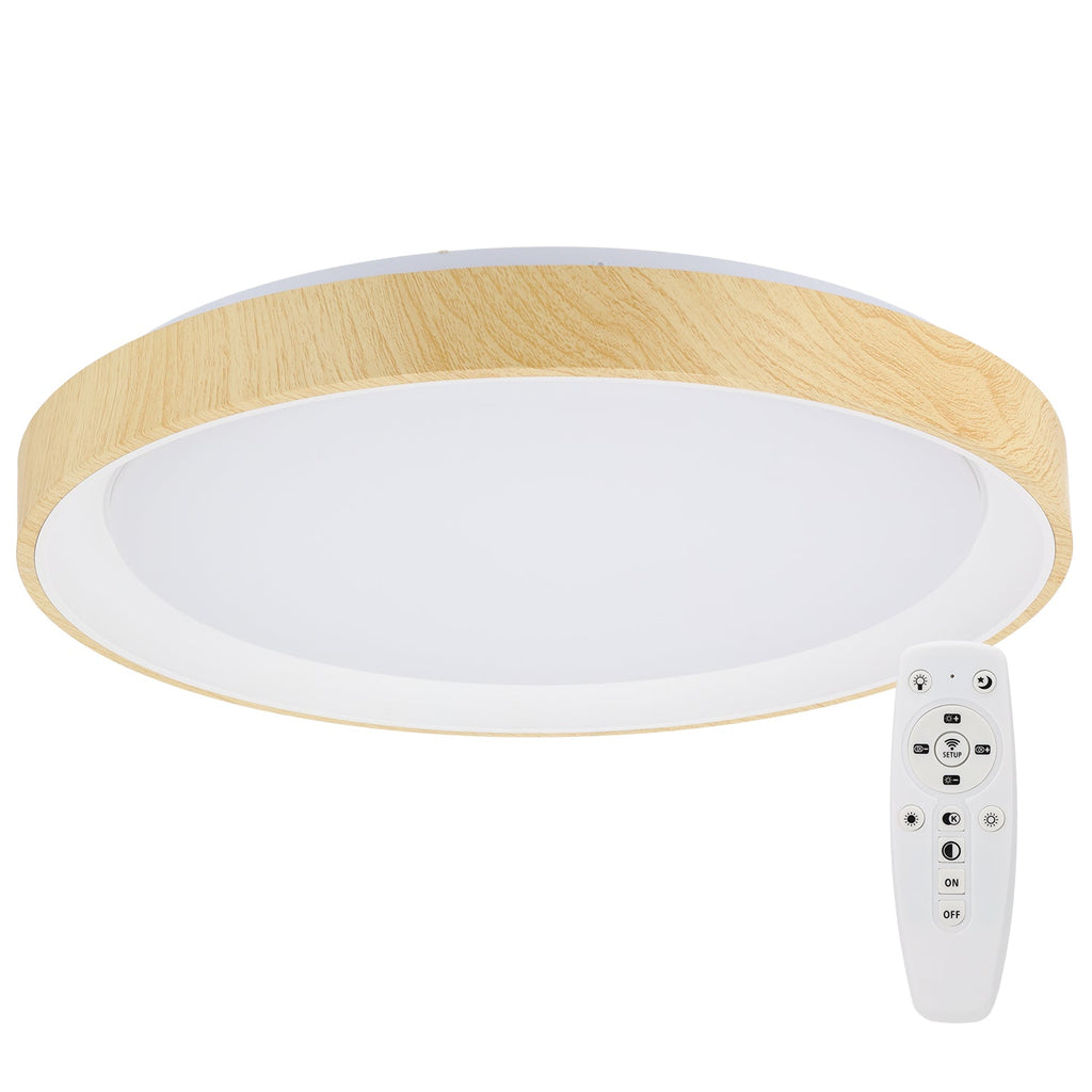 Luminária de teto LED decorativa 36W CCT 3000-6000ºK (tom de luz regulável) Controle remoto