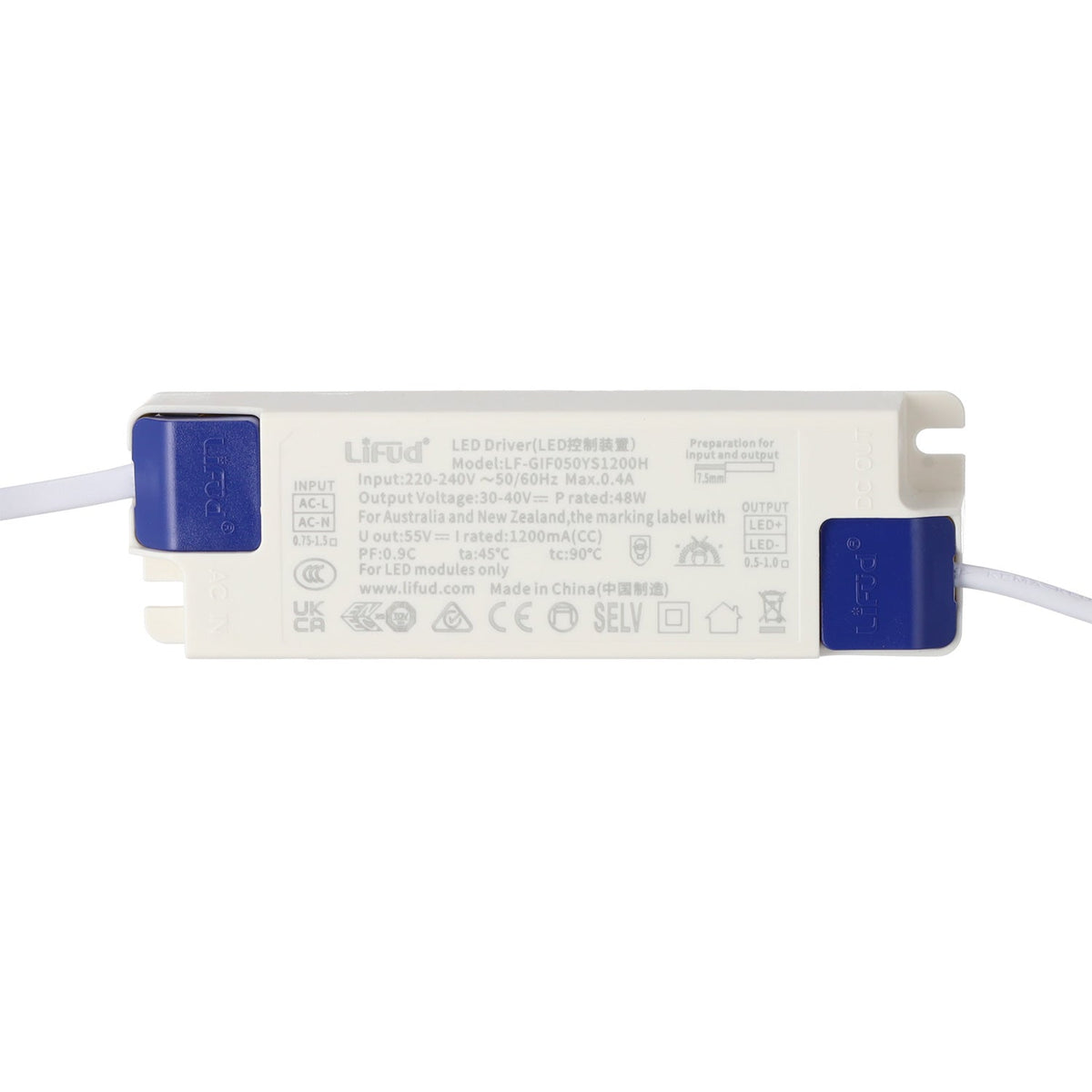 LED-Einbauleuchte 50W 4 CCT (Dimmbares Licht) 140LM/W UGR17 Lifud Treiber