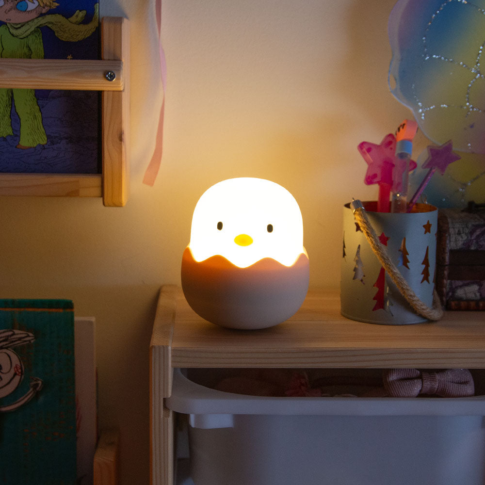 Nachtlampe "Huhn" für den Nachttisch, LED-Kinderlampe, Nachtlicht und wiederaufladbar