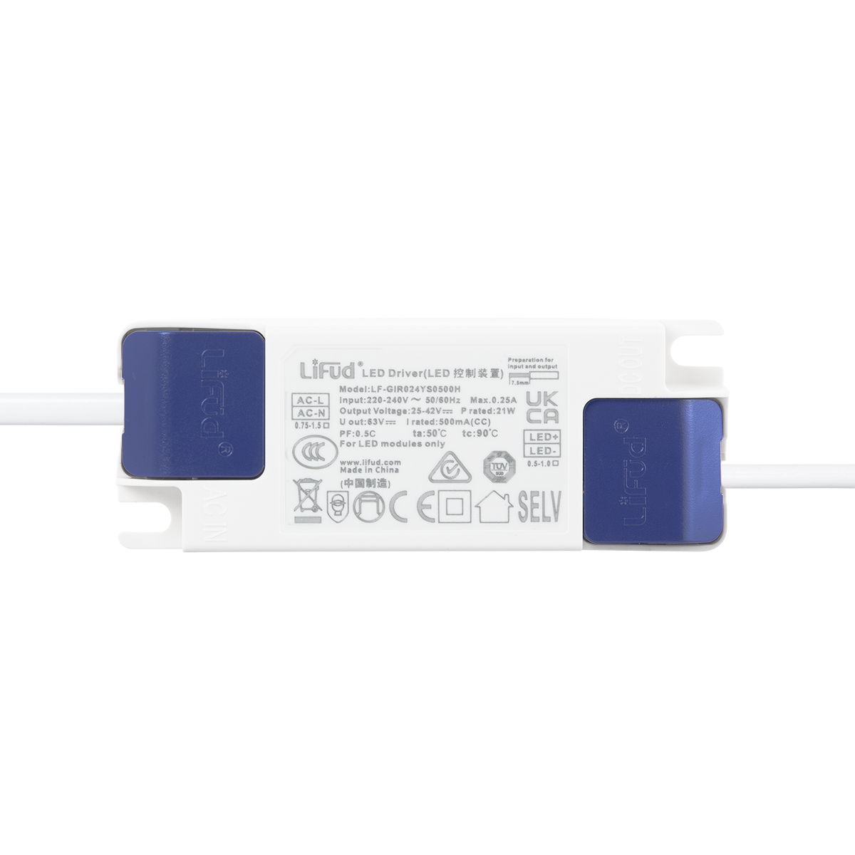 Downlight LED 20W 140Lm/W Driver LIFUD Flicker Free 6000ºK [HO-DL01-LI-20W-CW]