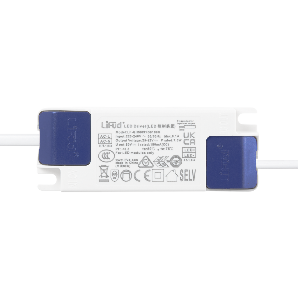 Downlight LED 7W 140Lm/W Driver LIFUD Flicker Free 6000ºK [HO-DL01-LI-7W-CW]