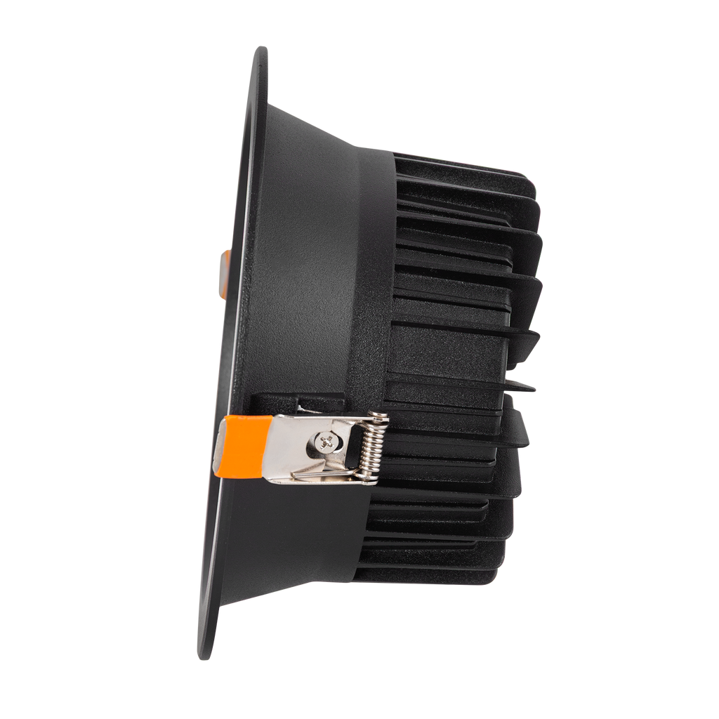 LED-Downlight rund 20W 2.000Lm 6000ºK Blendschutz UGR19 40.000H Schwarz