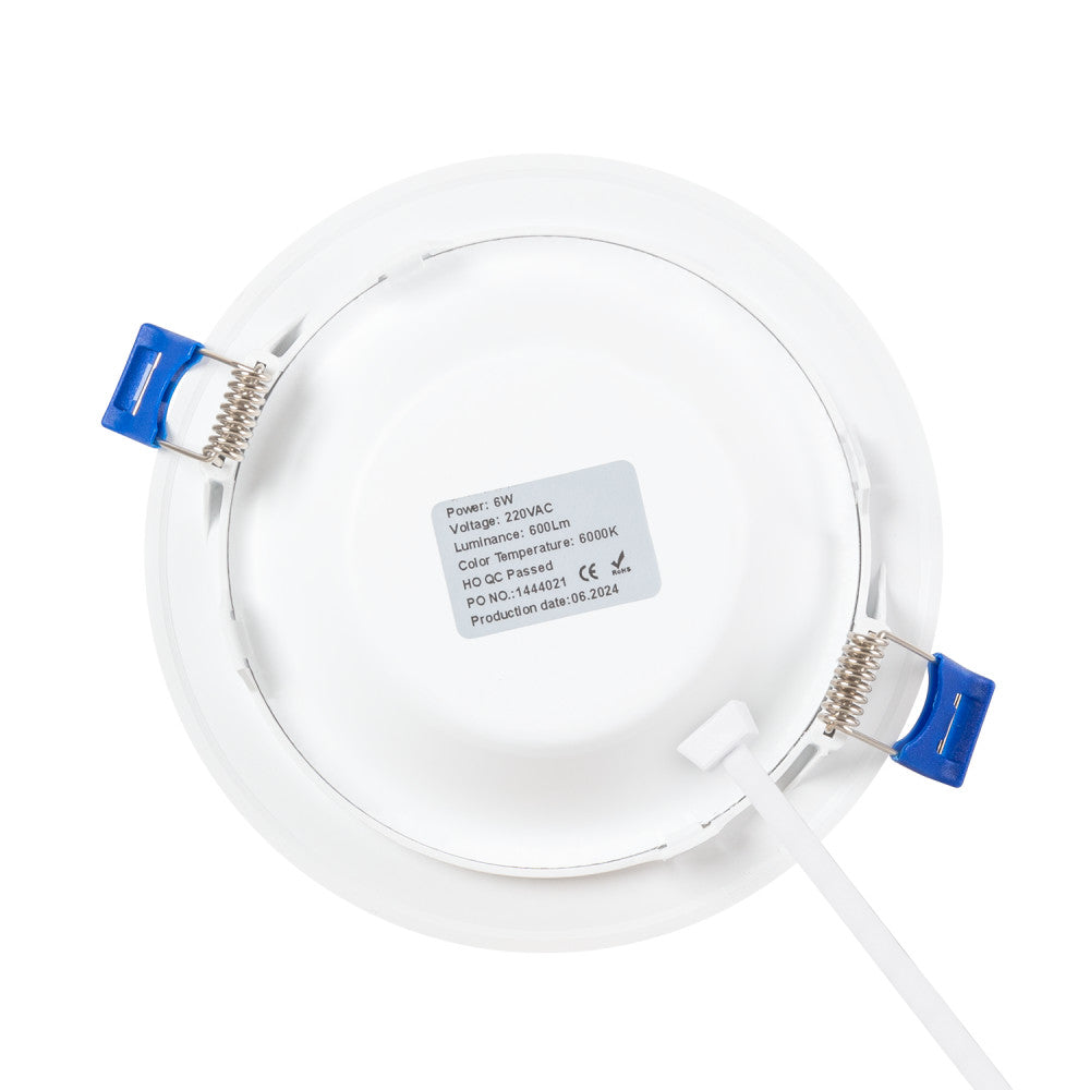 LED-Einbauleuchte 100Lm/W 6W 600Lm 6000ºK IP20 [HO-DLC-6W-600LM-CW]