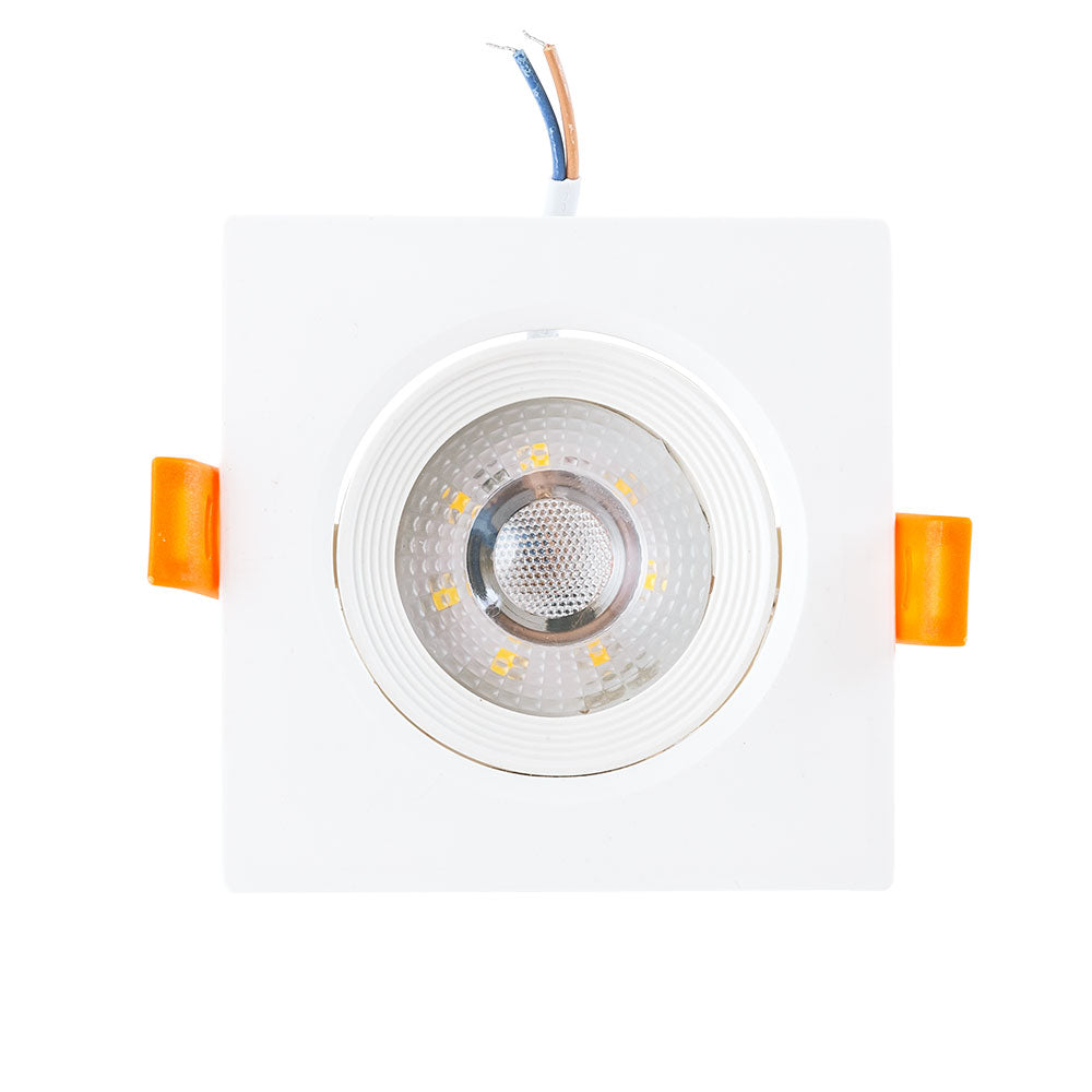Foco Downlight LED 7W 630Lm 6000ºK Retangular Inclinável 40.000H [HO-DLPL-CUAD-7W-CW]