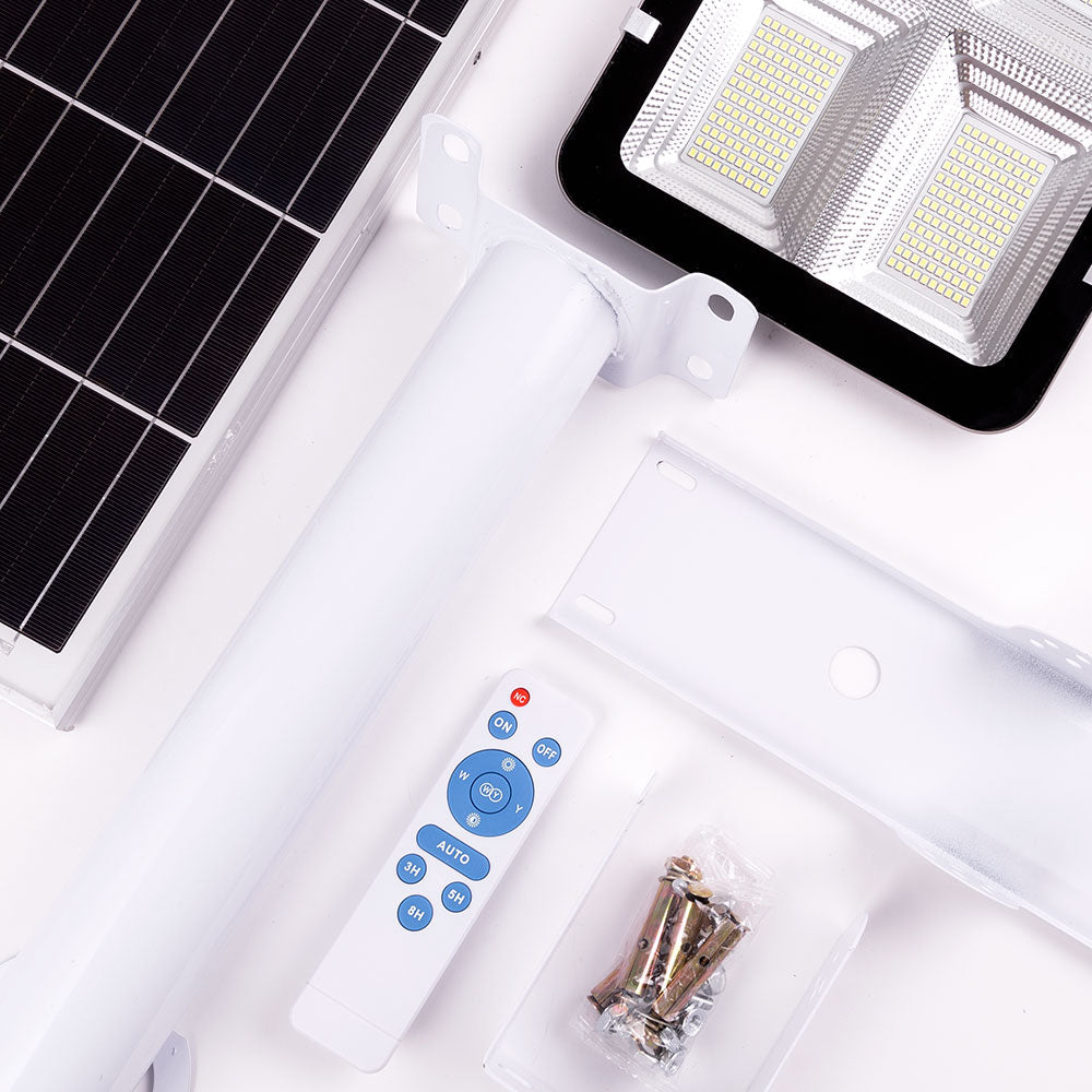 Iluminação Pública LED Solar-Controle Controlo Remoto- Regulável- Painel: 6V 300W Bateria: 3,2V 30000Mah [Ho-Far-Sol-300W-Cw]