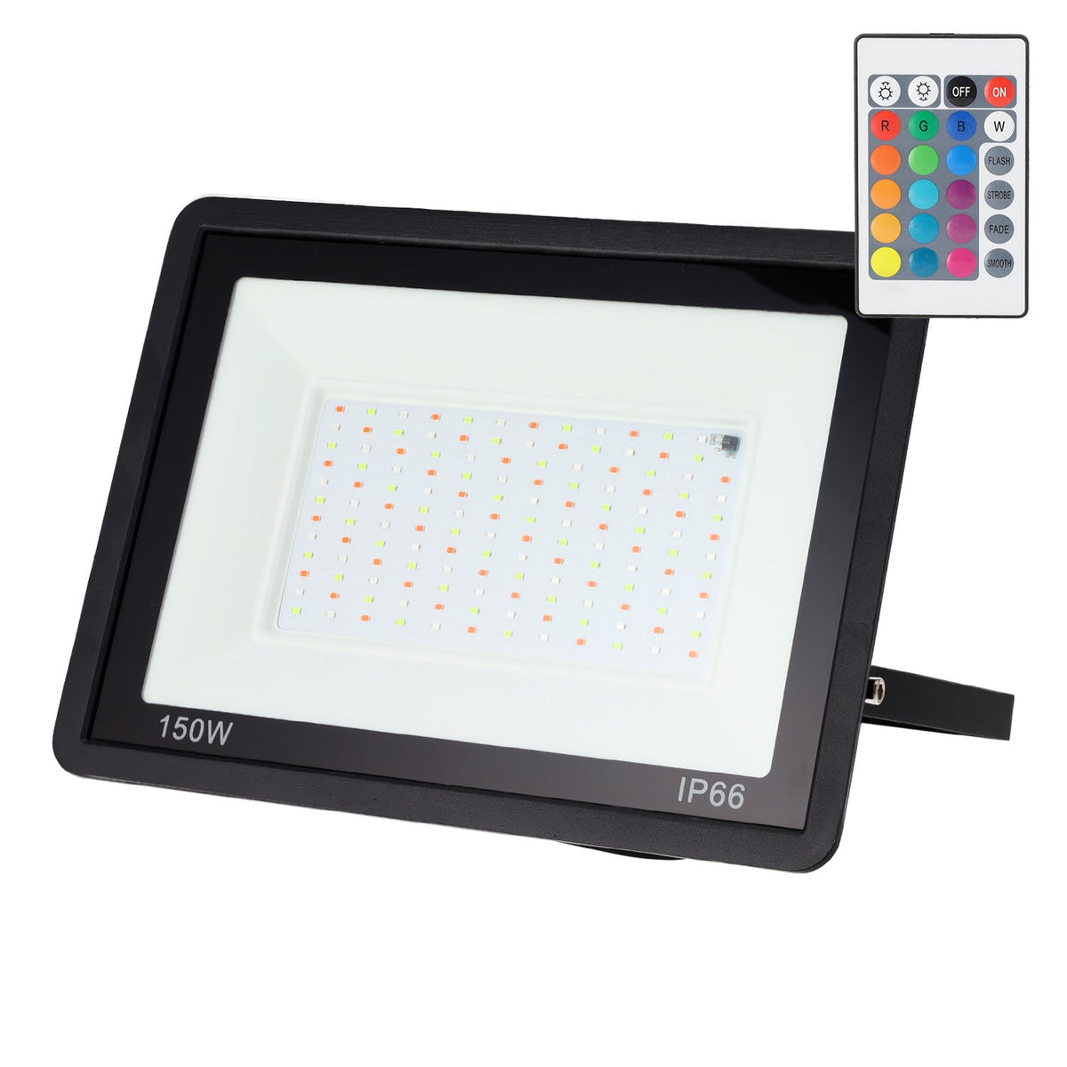 Holofote LED RGBW com controle remoto 150W [HO-ICRGBFL-150W]