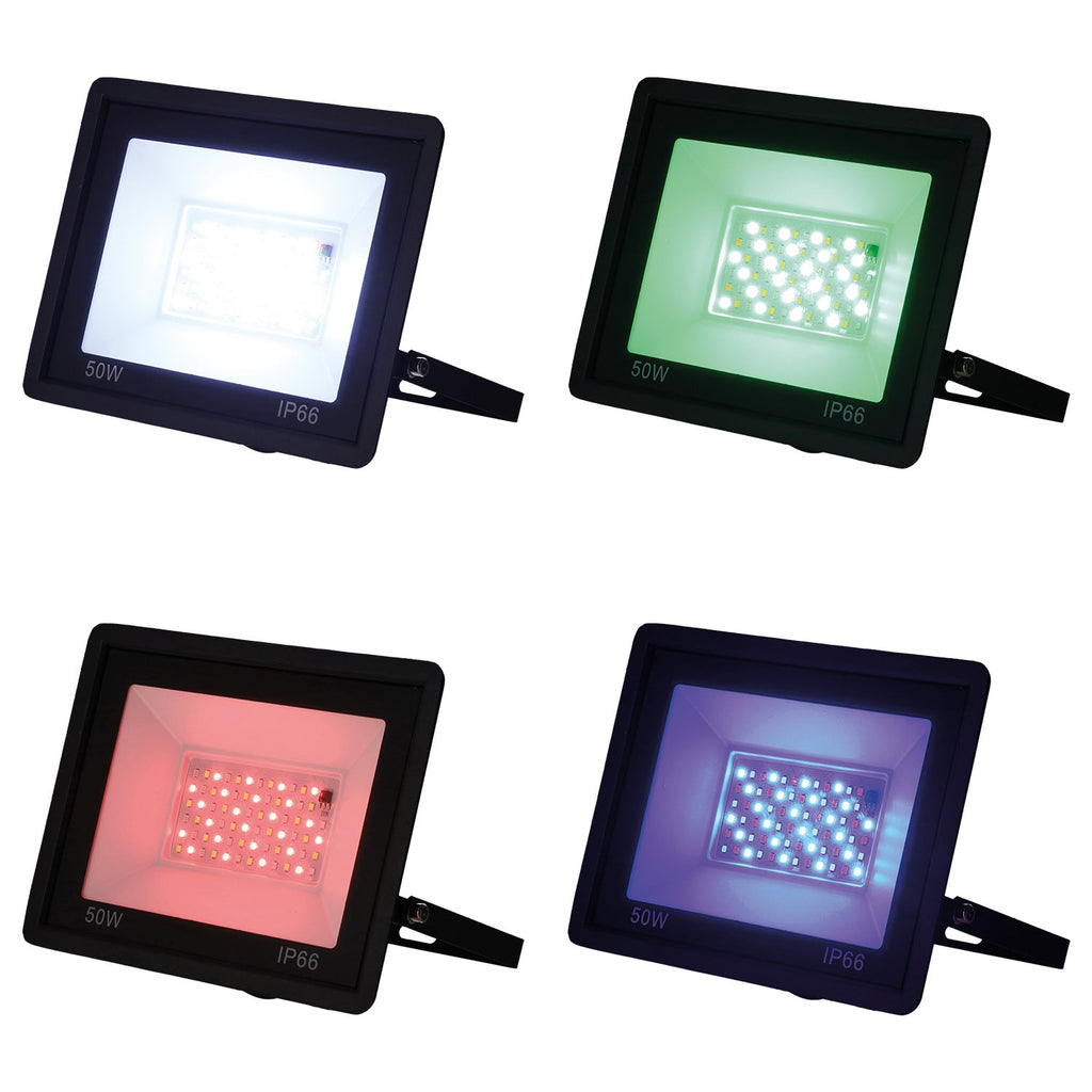 Proyector LED RGBW con mando a distancia 20W [HO-ICRGBFL-20W]