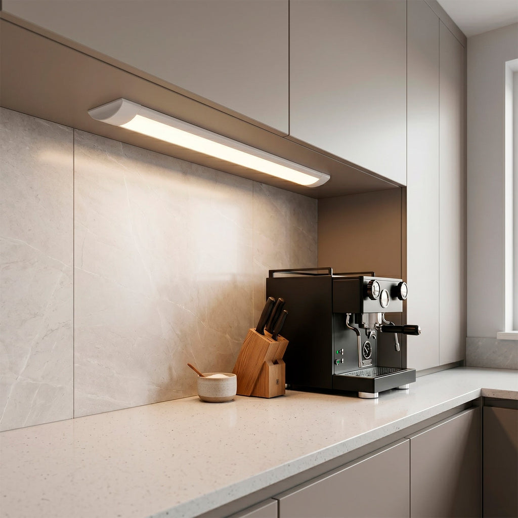 Luminária linear de superfície LED 18W 120Lm/W 2160Lm CCT (tom de luz regulável) 60Cm 40.000H