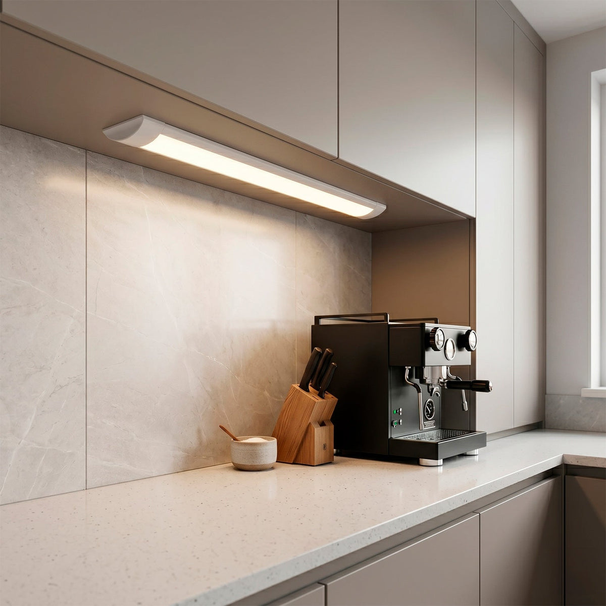 Luminária linear de superfície LED 18W 120Lm/W 2160Lm CCT (tom de luz regulável) 60Cm 40.000H