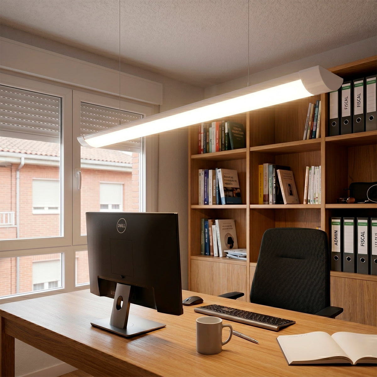 Luminaria lineal de superficie LED 40W 120Lm/W 4800Lm CCT (tono de luz regulable) 120Cm 40.000H