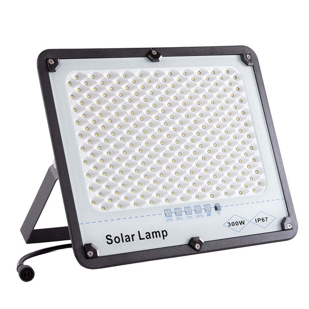 Projetor Solar LED Refletor 300W Painel Solar/Bateria [WR-MTX-300W-CW]