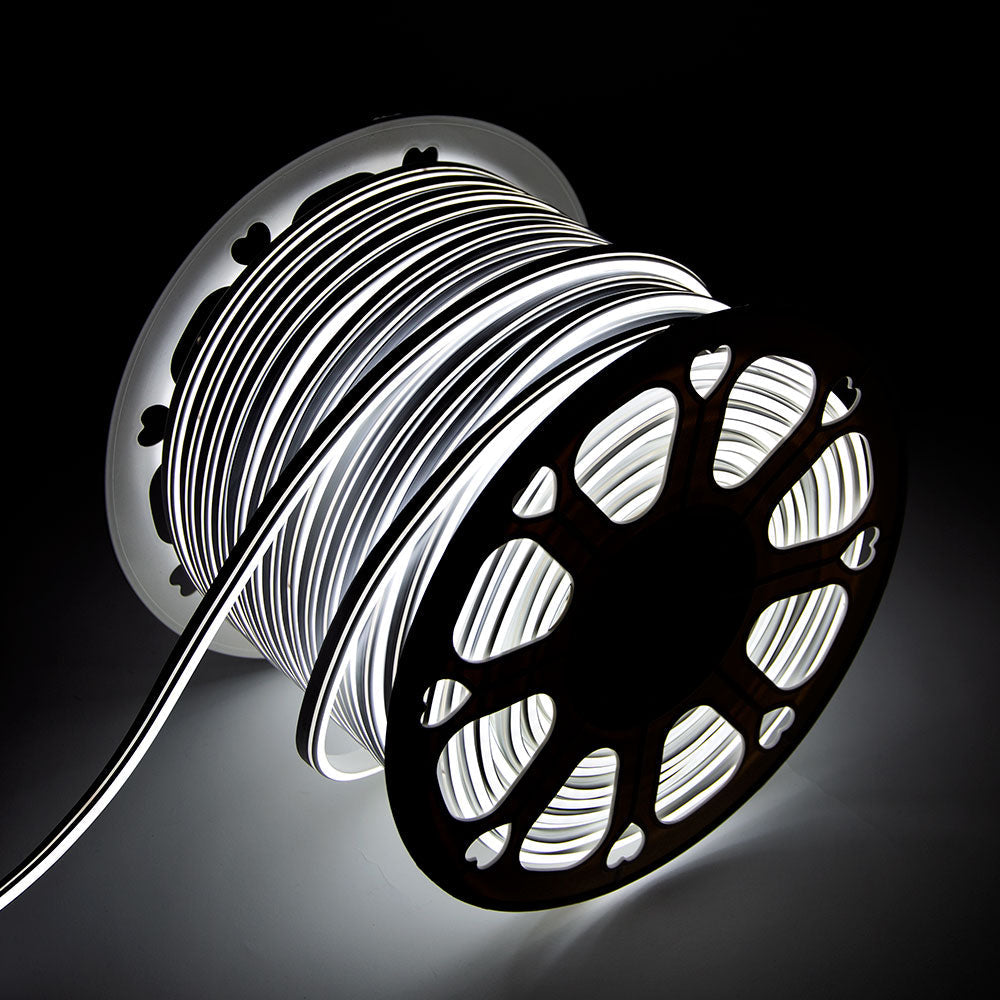 Mangueira Fita LED "Neon Flex" 6W 6000ºK 220VAC 8x18mm Dupla 120xSMD2835 6W/M x1M 40.000H [HO-NSPVC8x16DOY220CW]