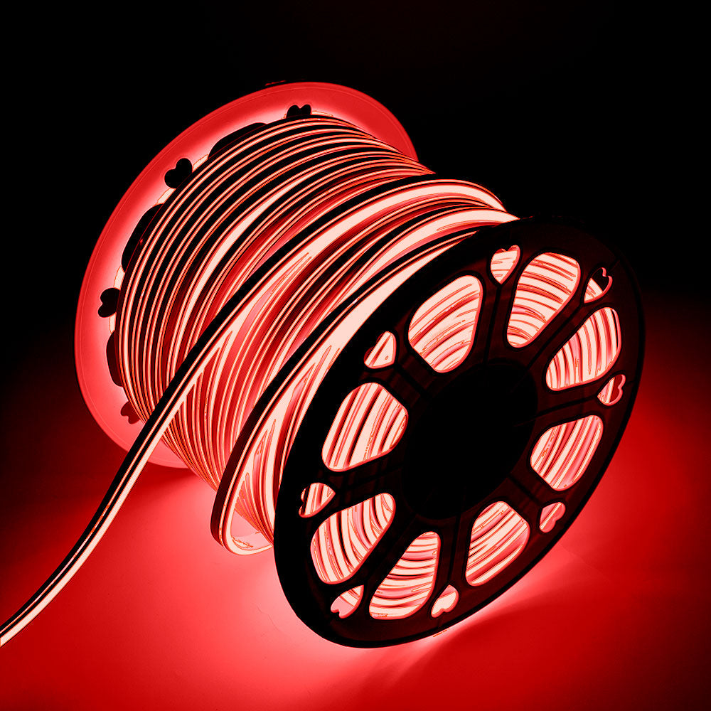 Mangueira Fita LED "Neon Flex" 6W 6000ºK 220VAC 8x18mm Dupla 120xSMD2835 6W/M x1M 40.000H [HO-NSPVC8x16DOY220CW]