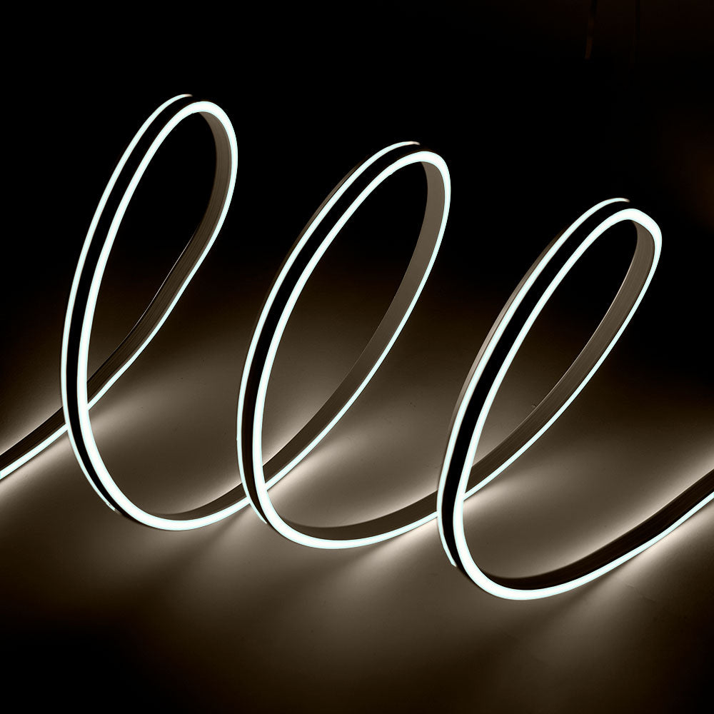 Mangueira Fita LED "Neon Flex" 6W 6000ºK 220VAC 8x18mm Dupla 120xSMD2835 6W/M x1M 40.000H [HO-NSPVC8x16DOY220CW]