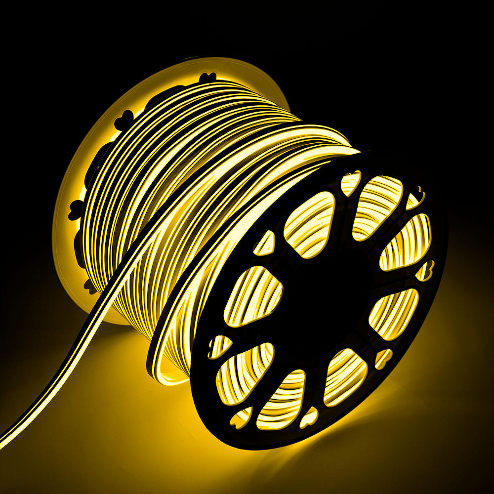 Mangueira Fita LED "Neon Flex" 6W 6000ºK 220VAC 8x18mm Dupla 120xSMD2835 6W/M x1M 40.000H [HO-NSPVC8x16DOY220CW]