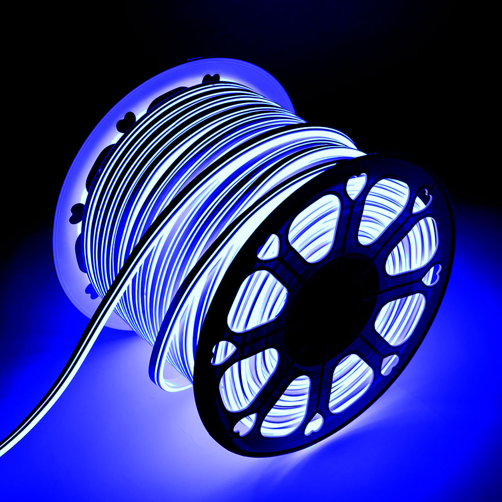 Mangueira Fita LED "Neon Flex" 6W 6000ºK 220VAC 8x18mm Dupla 120xSMD2835 6W/M x1M 40.000H [HO-NSPVC8x16DOY220CW]