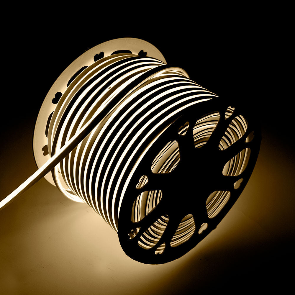 Mangueira Fita LED "Neon Flex" 6W 6000ºK 220VAC 8x16mm Simples 120xSMD2835 6W/M x1M 40.000H [HO-NSPVC8x16SOY220CW]