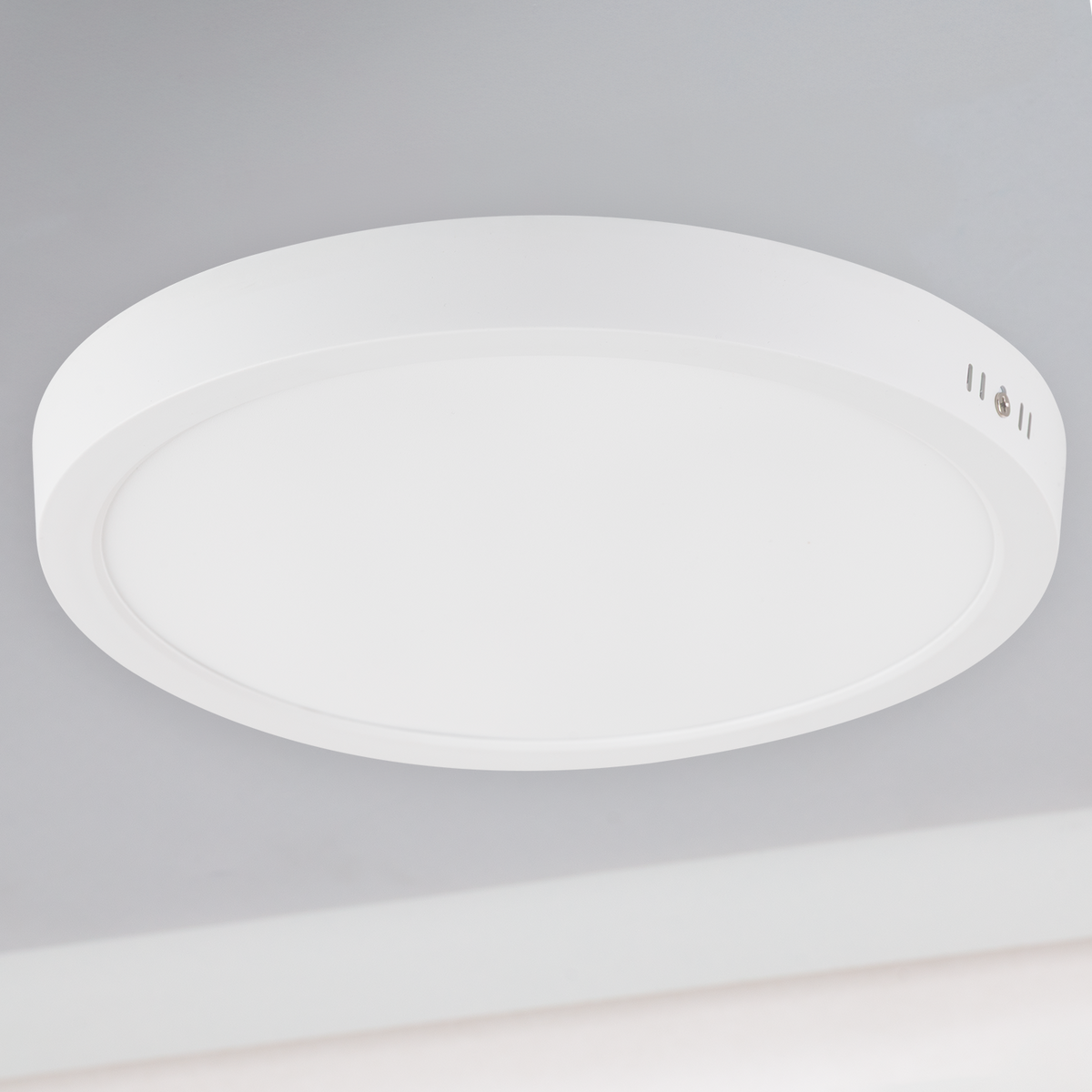 Plafon de superfície LED 100Lm/W 24W 2400Lm 6000ºK IP20 [HO-PLC-24W-2400LM-CW]