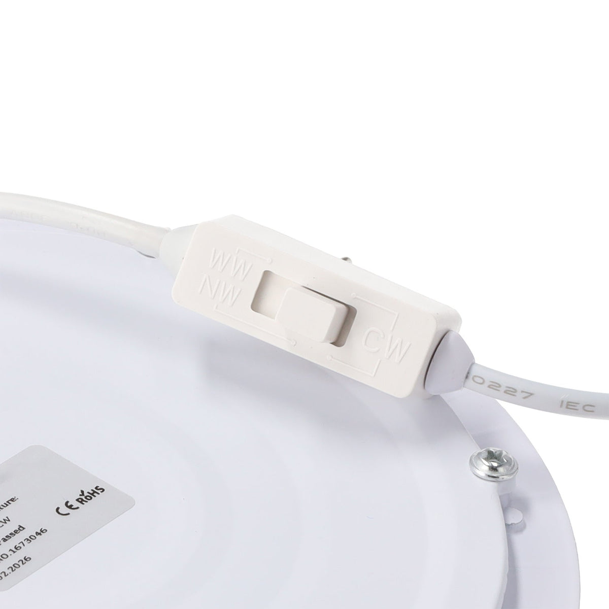 Runder LED-Flächenstrahler 25 W 2.500 lm CCT (einstellbare Lichtfarbe) UGR17 40.000 Std.