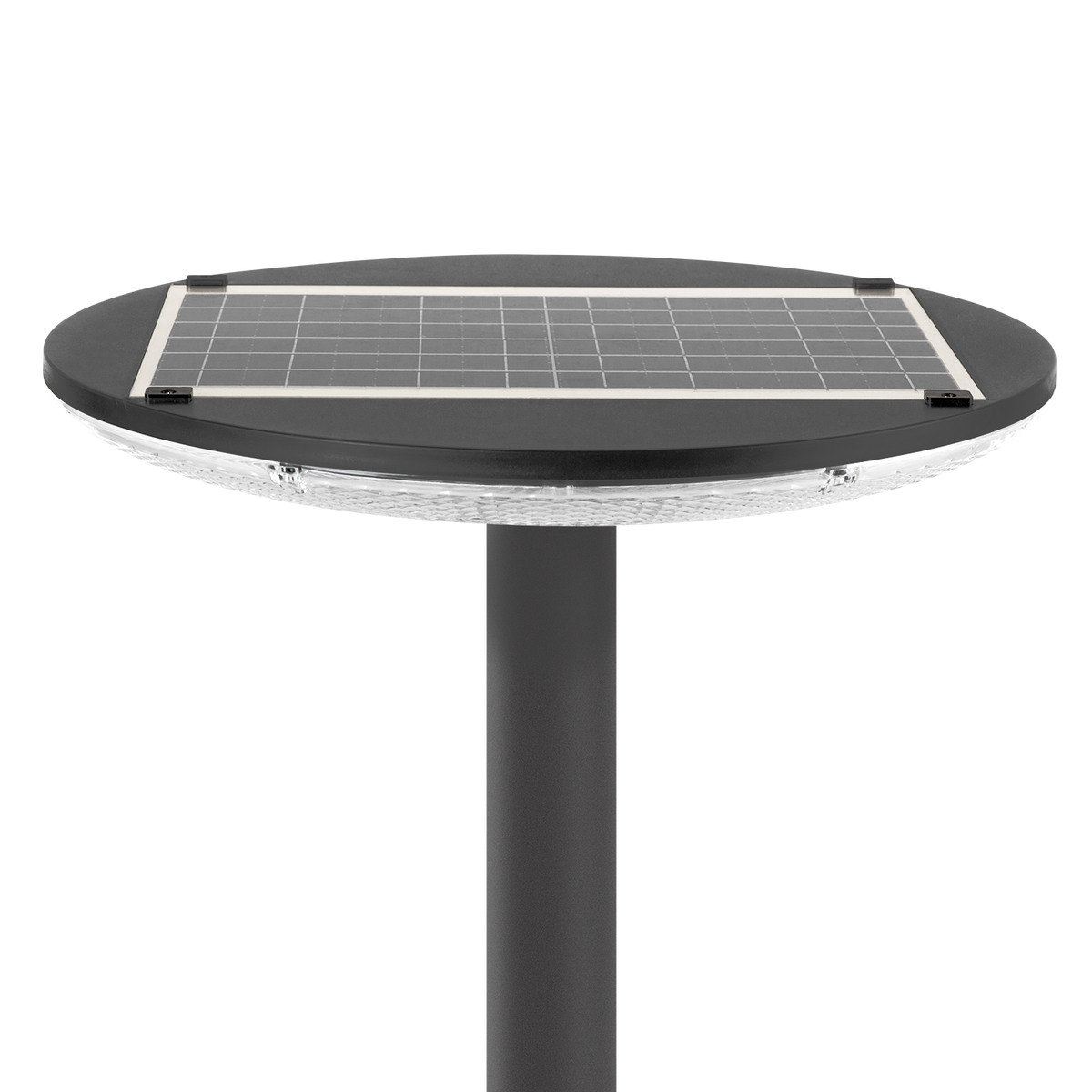 Sensor de luz de rua LED solar de 100 W com controlo remoto, branco frio