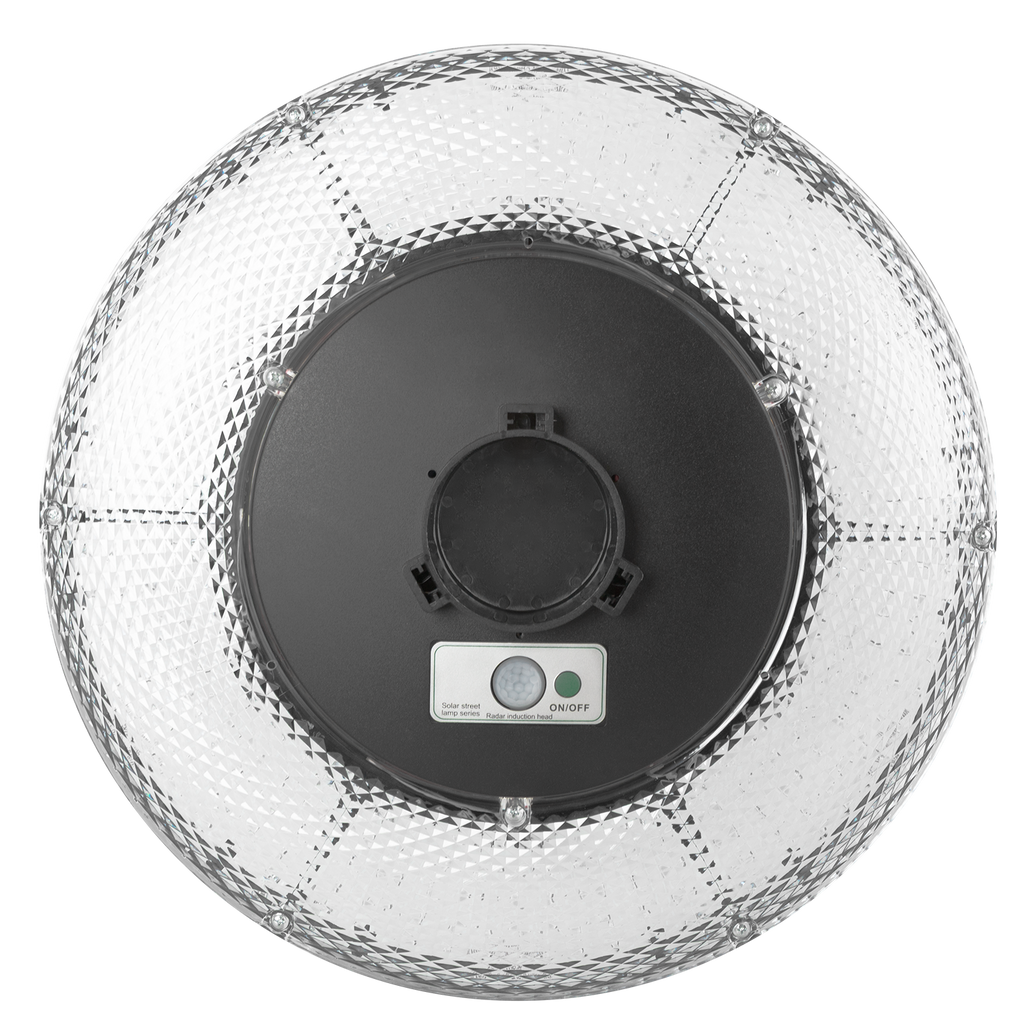 Sensor de luz de rua LED solar de 100 W com controlo remoto, branco frio