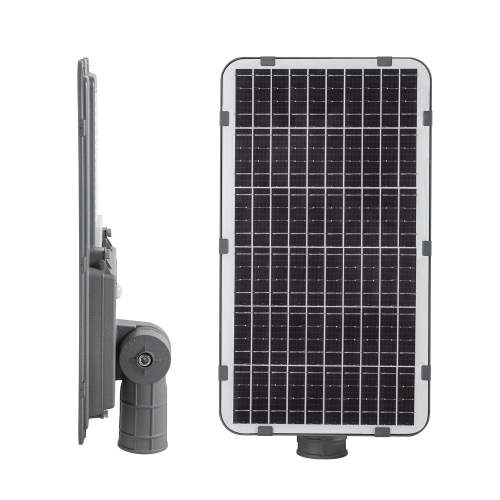 Luz de rua solar LED 150W 5000K Painel 6V 20W Bateria 15Ah Sensor/Controle Remoto [HO-STR150W-SL04-CW]