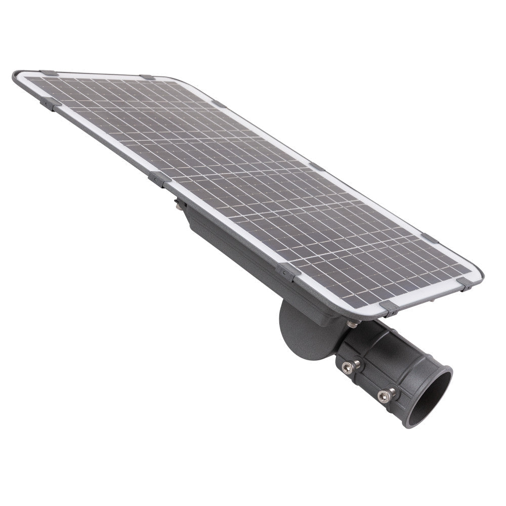 Luz de rua solar LED 150W 5000K Painel 6V 20W Bateria 15Ah Sensor/Controle Remoto [HO-STR150W-SL04-CW]