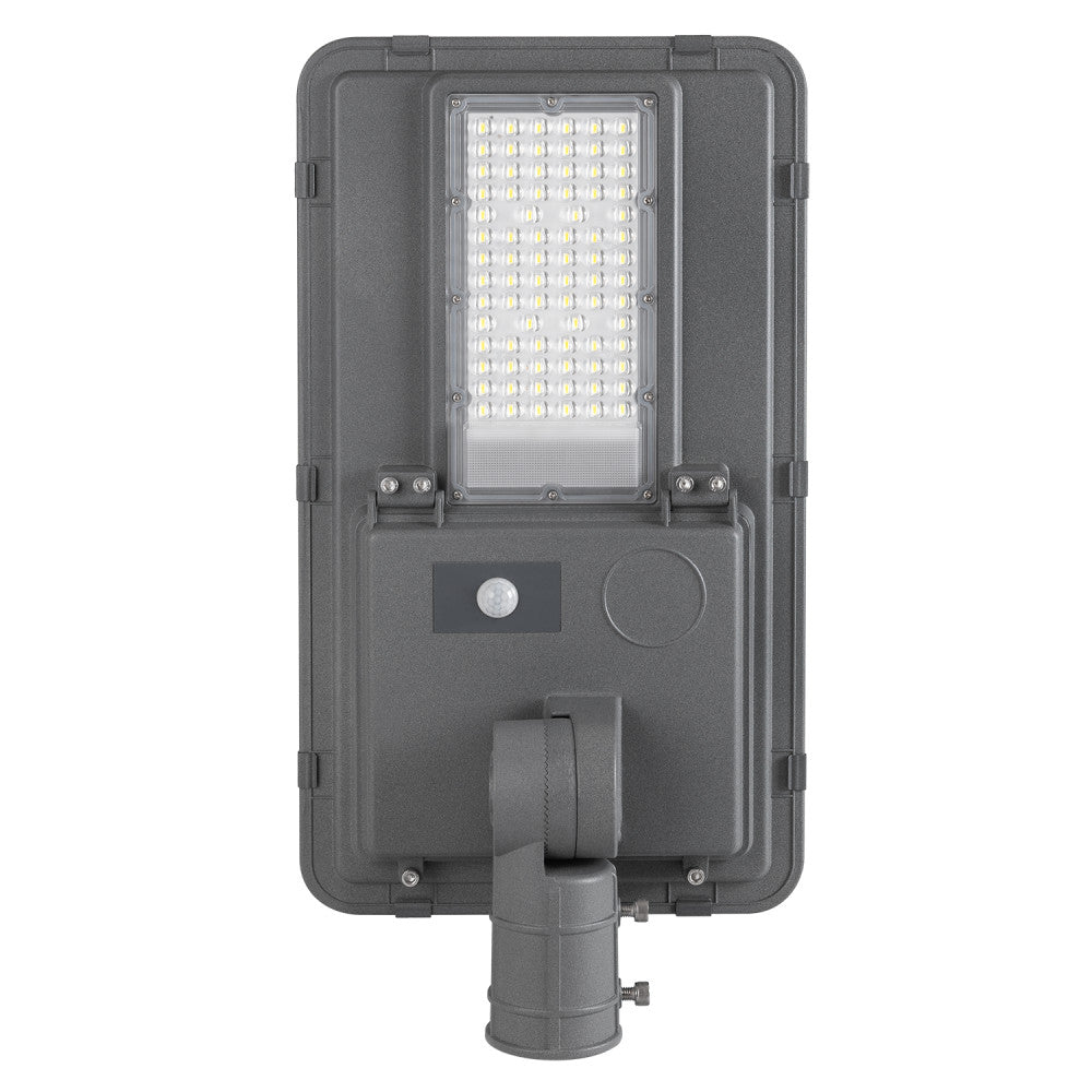 Luz de rua solar LED 150W 5000K Painel 6V 20W Bateria 15Ah Sensor/Controle Remoto [HO-STR150W-SL04-CW]