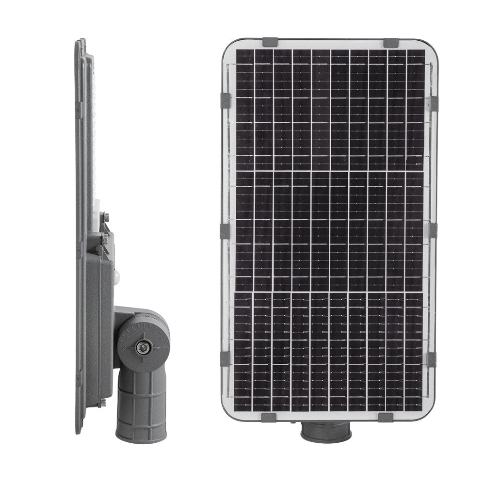 LED Solar Straßenleuchte 200W 5000K Panel 6V 20W Akku 20Ah Sensor/Fernbedienung [HO-STR200W-SL04-CW]