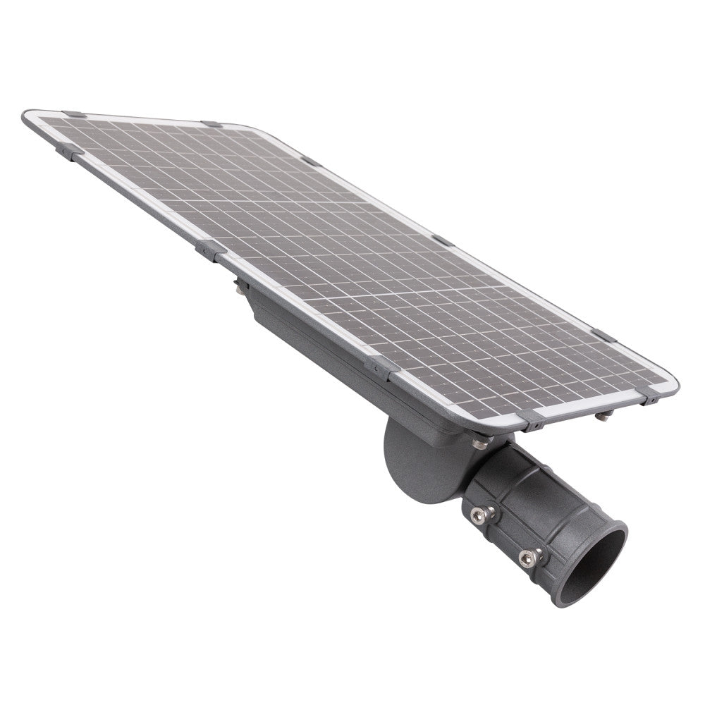 LED Solar Straßenleuchte 200W 5000K Panel 6V 20W Akku 20Ah Sensor/Fernbedienung [HO-STR200W-SL04-CW]