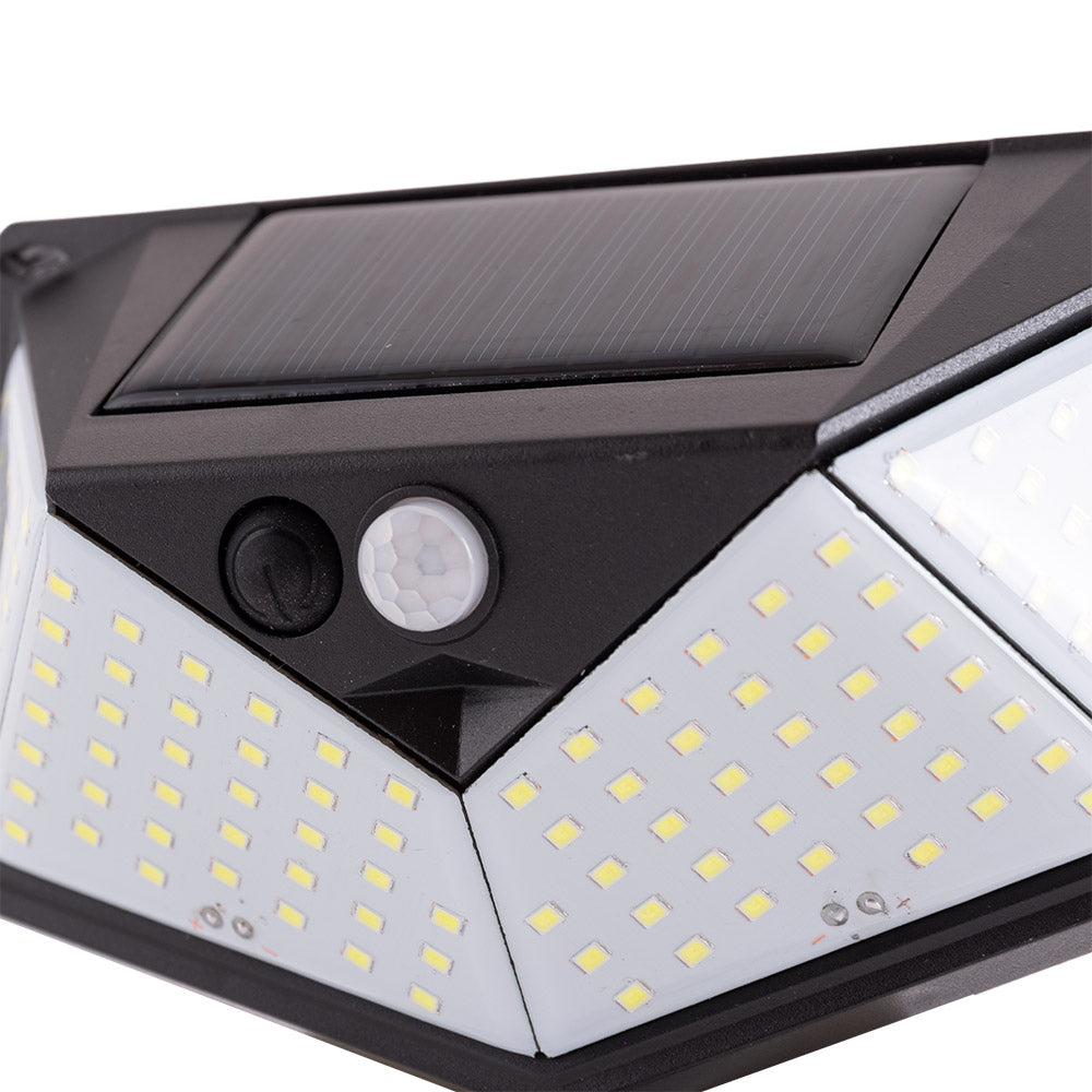 Lâmpada de Parede LED 6000ºK Sensor Solar IP65 40.000H [HO-SW6080-PIR]