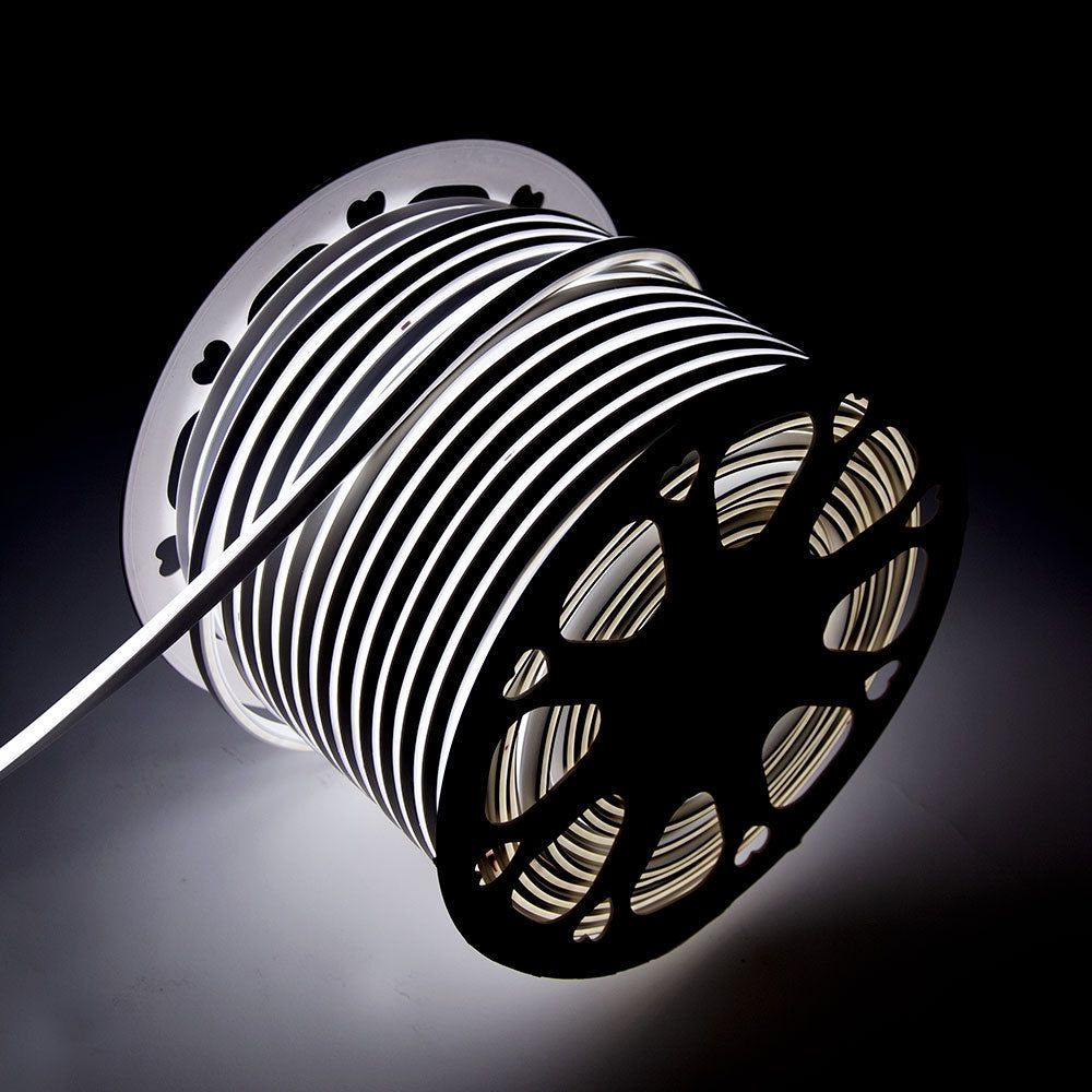 Manguera Tira LED "Neon Flex" 6W 6000ºK 24V 8x16mm Simple 120xSMD2835 6W/M x1M 40.000H - Corte 5CM [HONSPVC8x16S220CMCW]