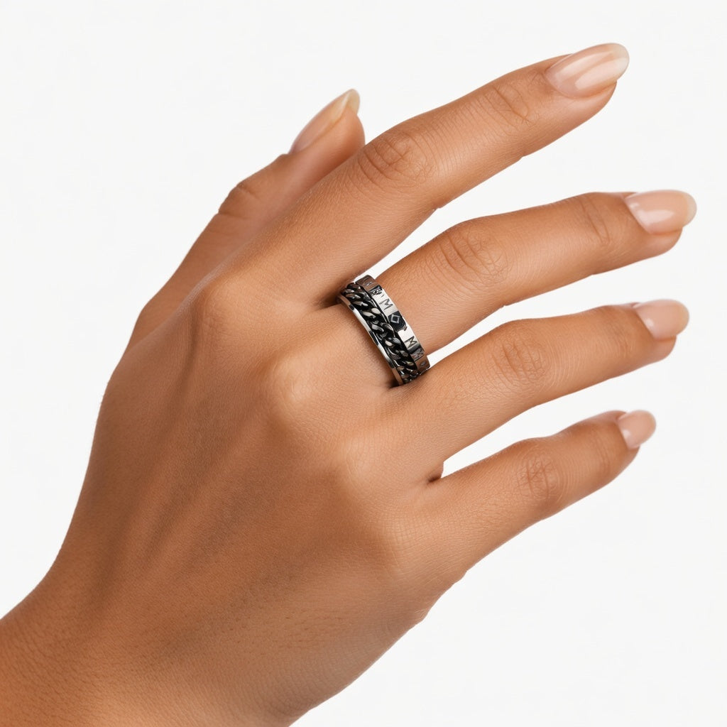 Nordischer Ring aus 316L-Edelstahl