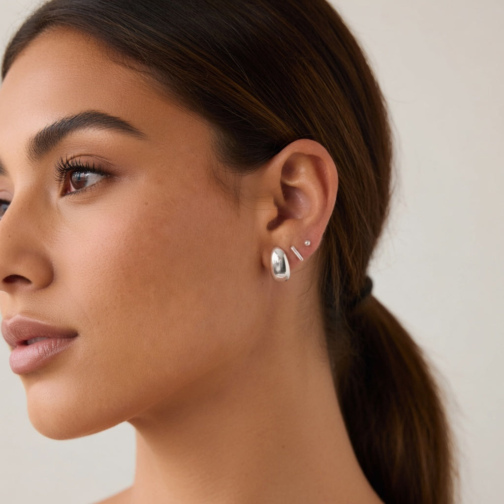 Pendientes minimalistas de Plata 925