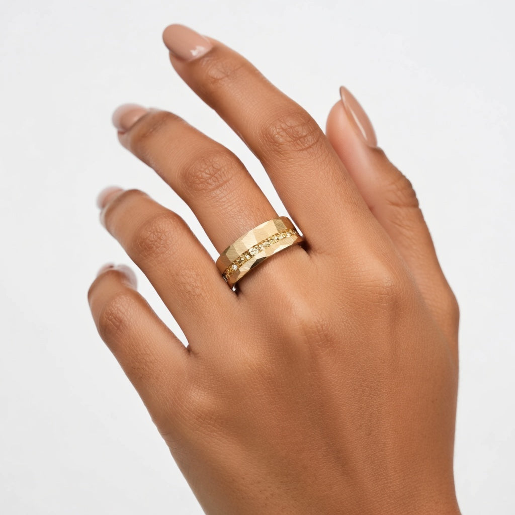 Anillo de acero de tungsteno