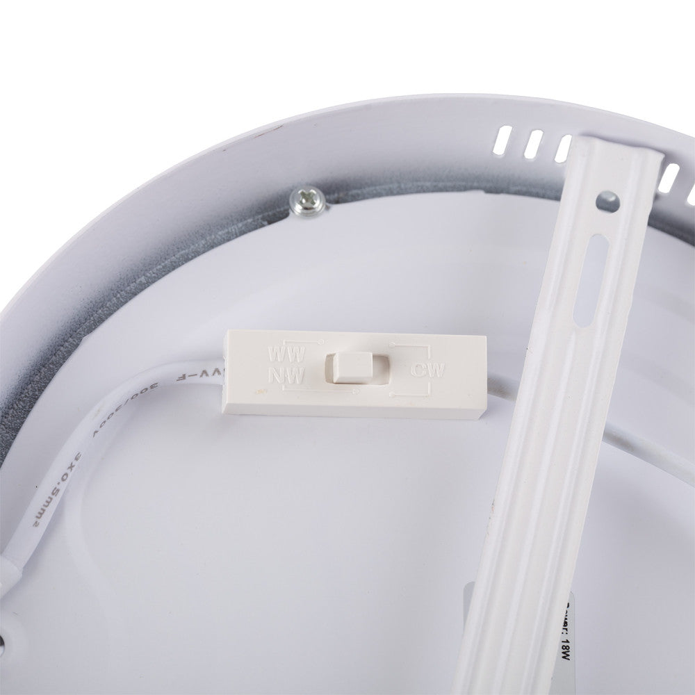 LED-Deckenleuchte 18W 1.190Lm CCT (dimmbar) 3000-6000ºK 40.000H [JL-JM18WR-CCT]