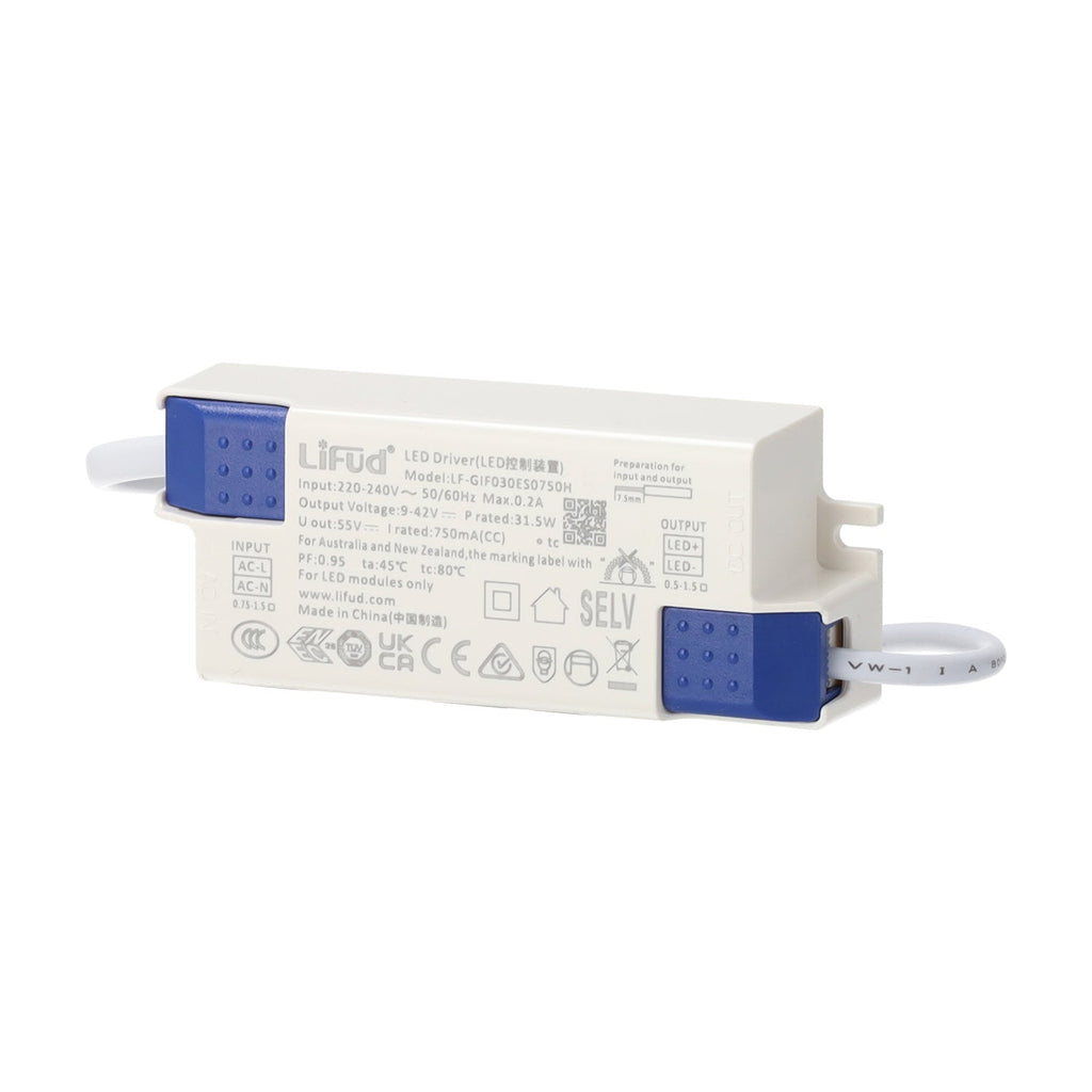 Downlight LED Embutido 10W 90Lm/W CRI>95 4000ºK Driver Lifud 50.000H Branco Natural