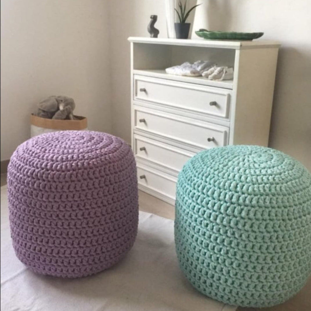 Runder Pouf | Lavendel