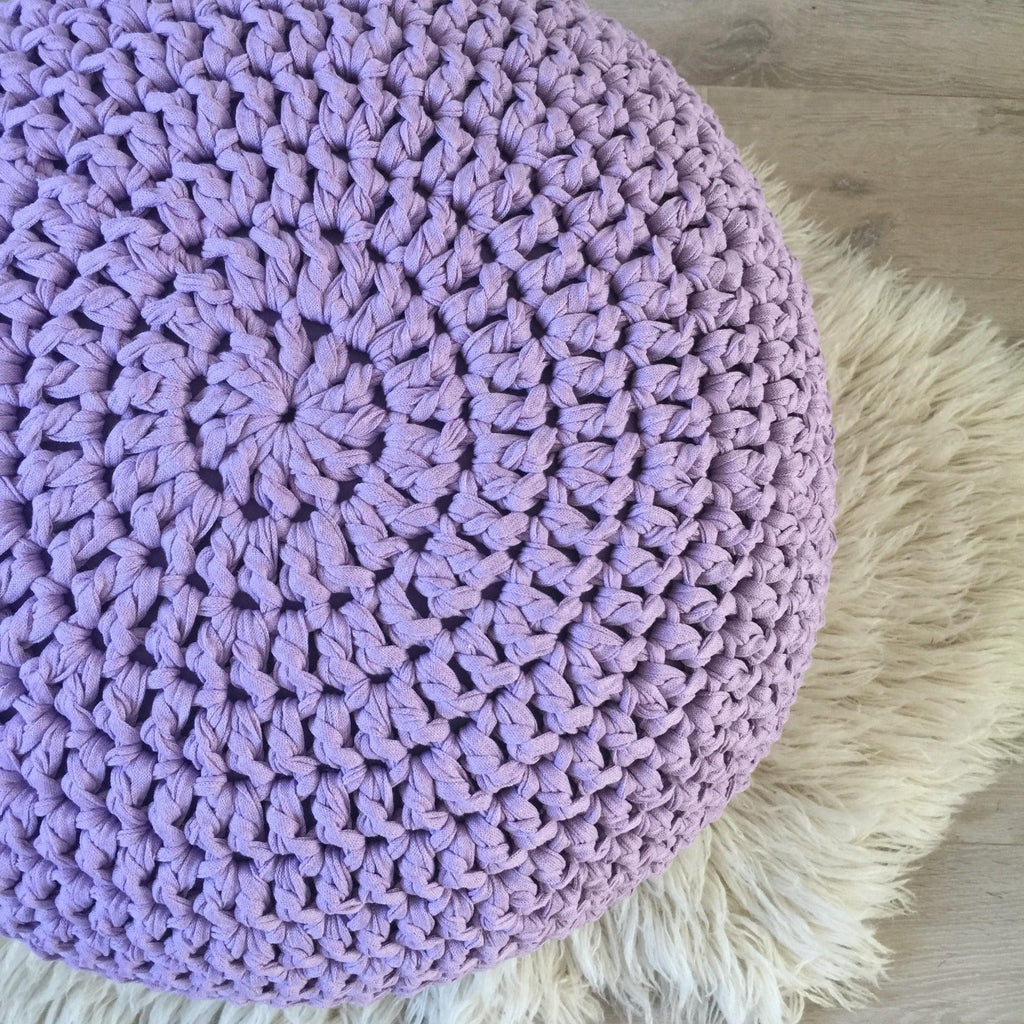 Runder Pouf | Lavendel