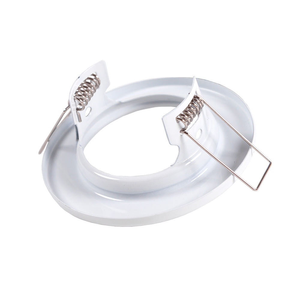 Aro Downlight Circular "Sara" Acero 81mm - Blanco